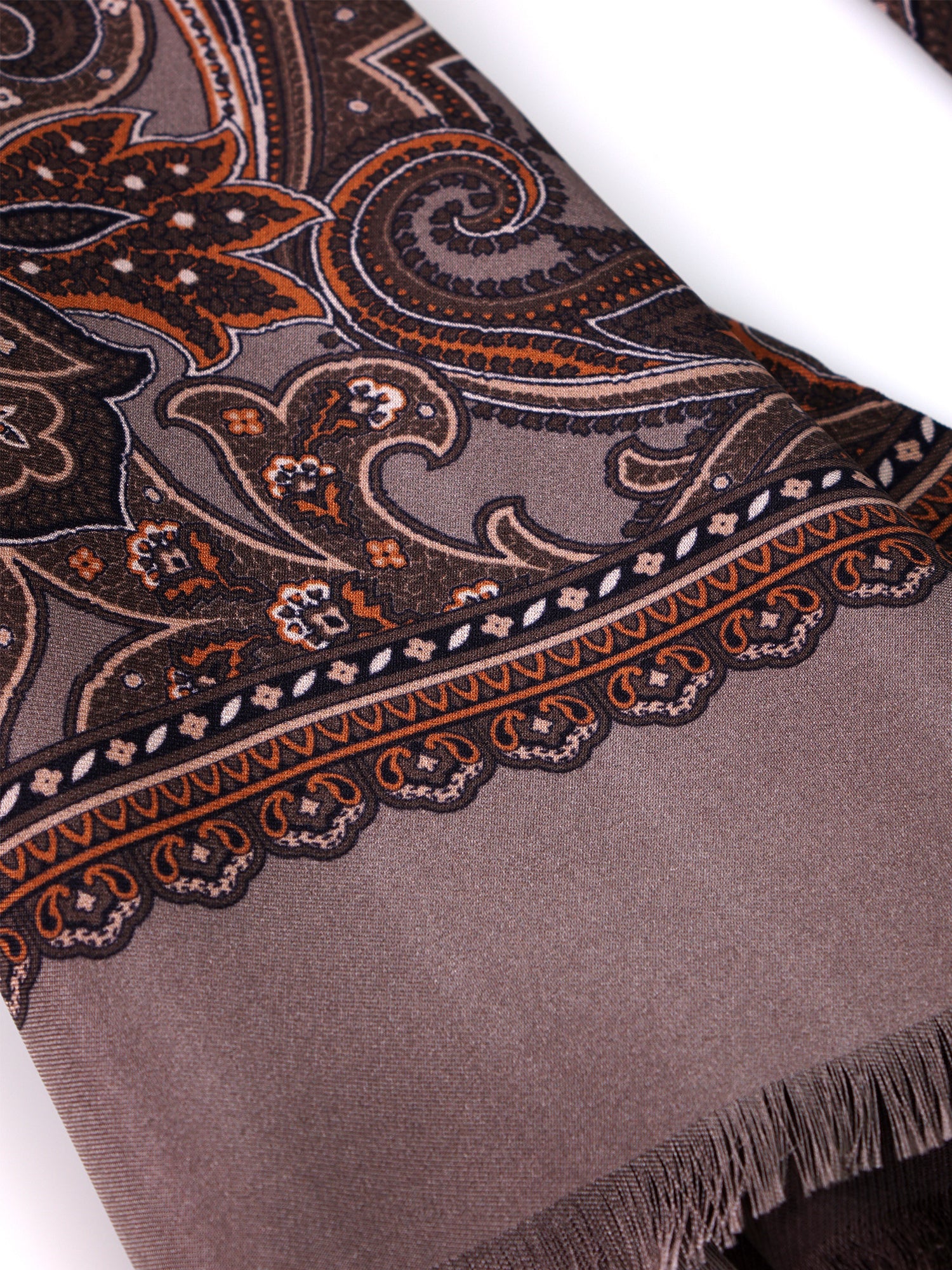 Sciarpa doppiata in seta\lana stampata MASSIX beige
