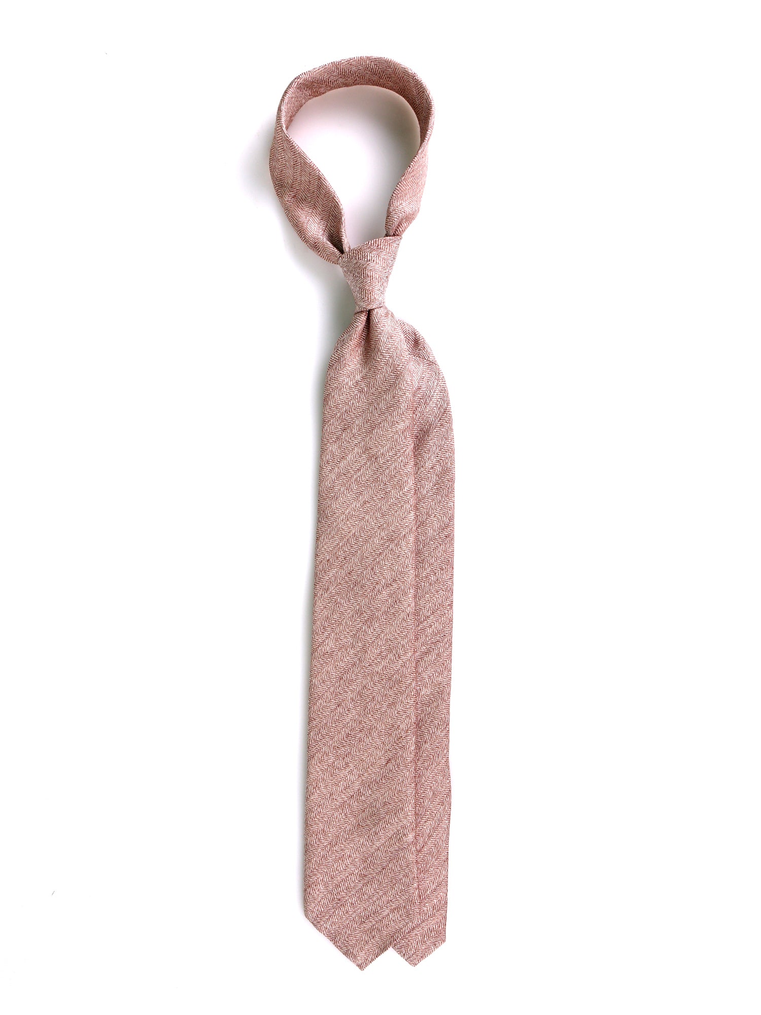 Cravatta 3 Pieghe beige MIELE seta jacquard