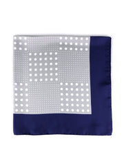 Foulard MULTIBALL grigio in seta stampata