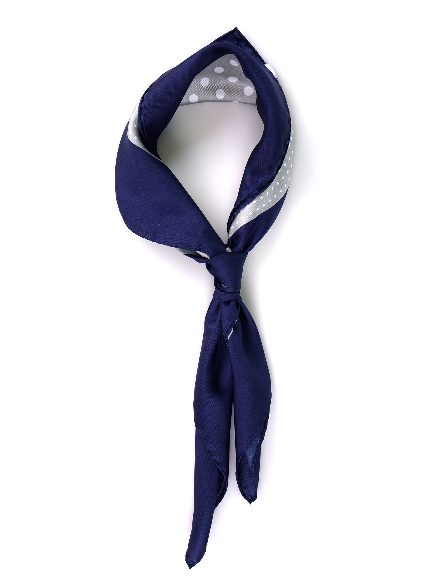 Foulard MULTIBALL grigio in seta stampata