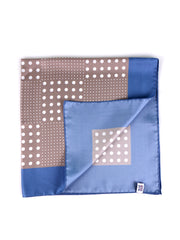 Foulard MULTIBALL beige in seta stampata