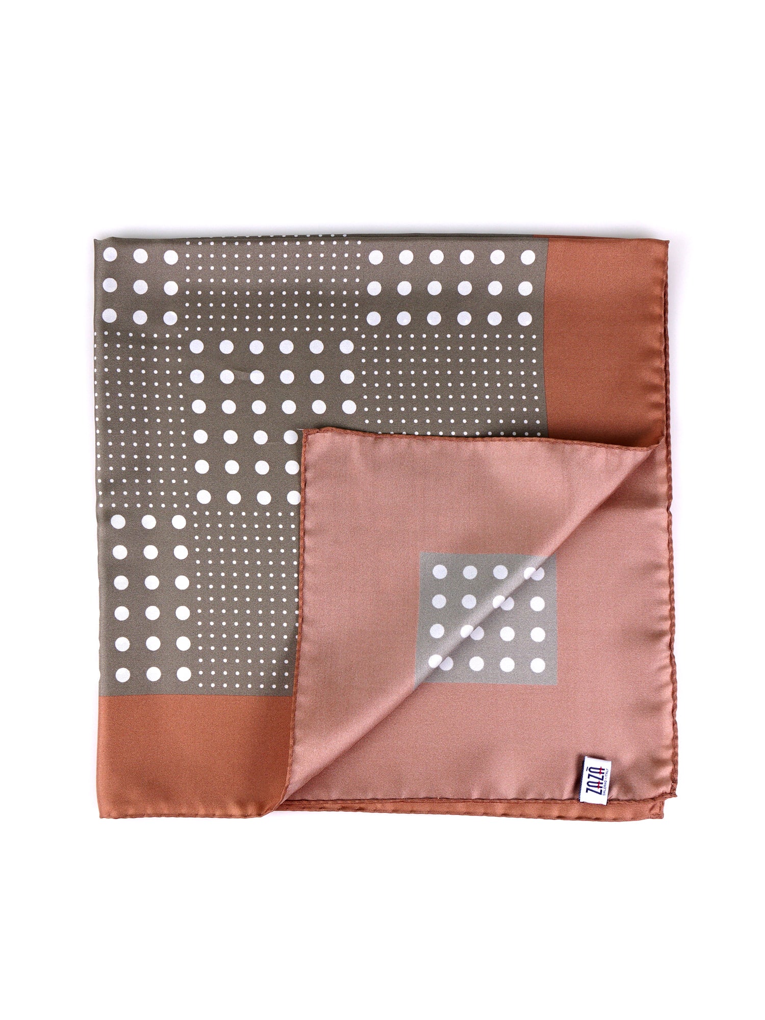 Foulard MULTIBALL verde chiaro in seta stampata