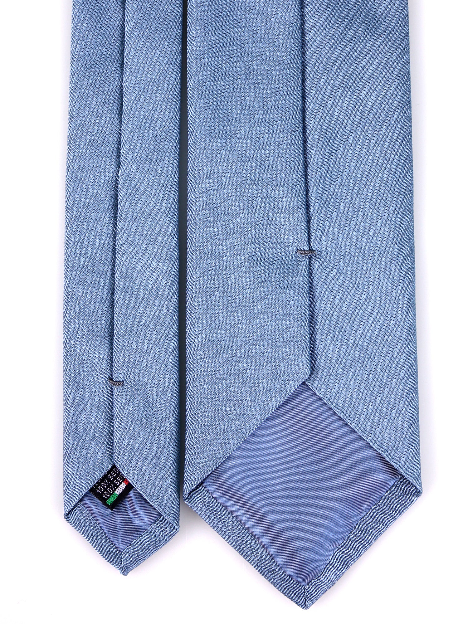 Cravatta 3 Pieghe celeste OCEAN seta jacquard