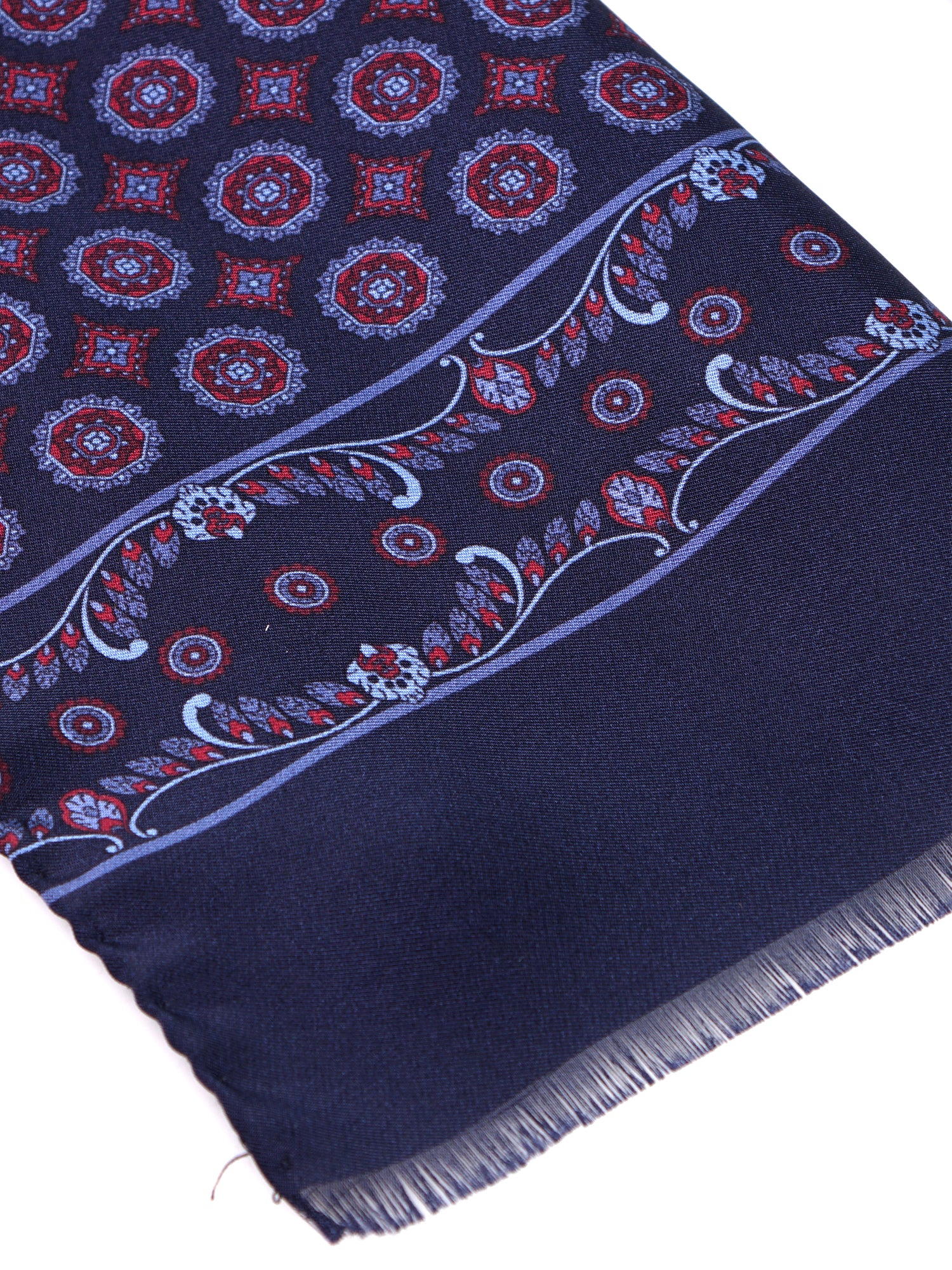 Sciarpa in seta stampata blu ONLY
