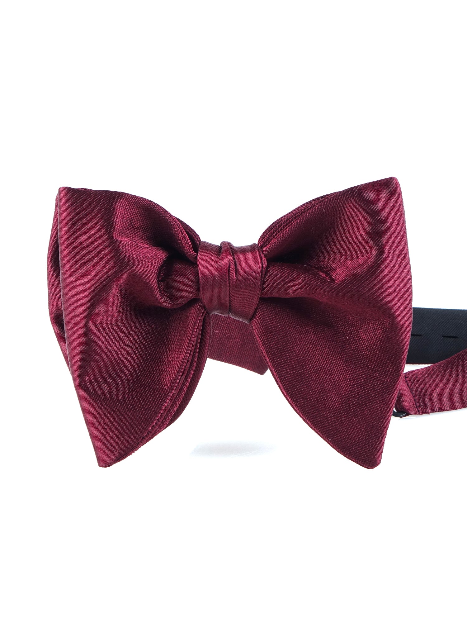 Papillon bordeaux modello GOCCIA già annodato in seta raso AMANTEA