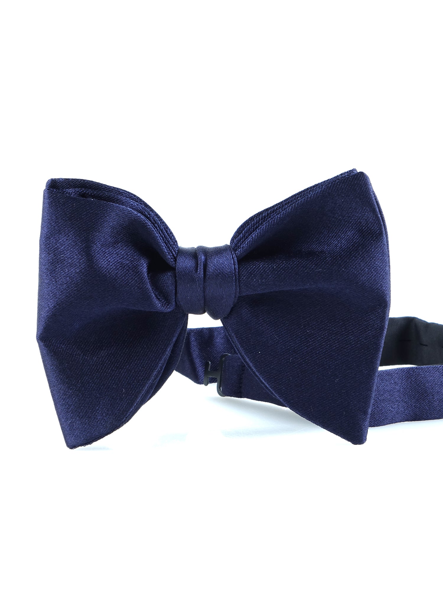 Papillon blu marine modello GOCCIA già annodato in seta raso AMANTEA