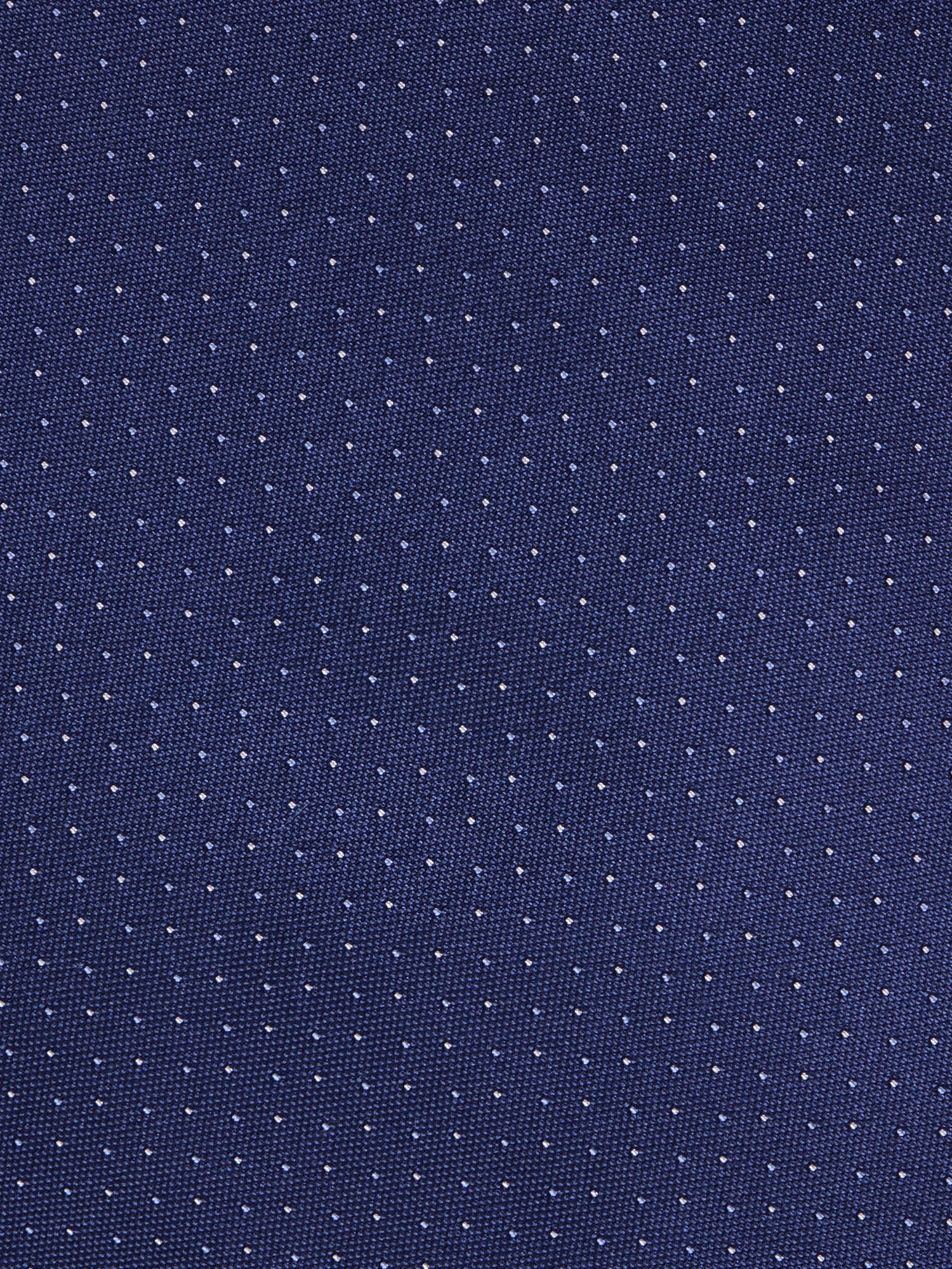 Cravatta 3 pieghe PERCY in seta tessuta Blu