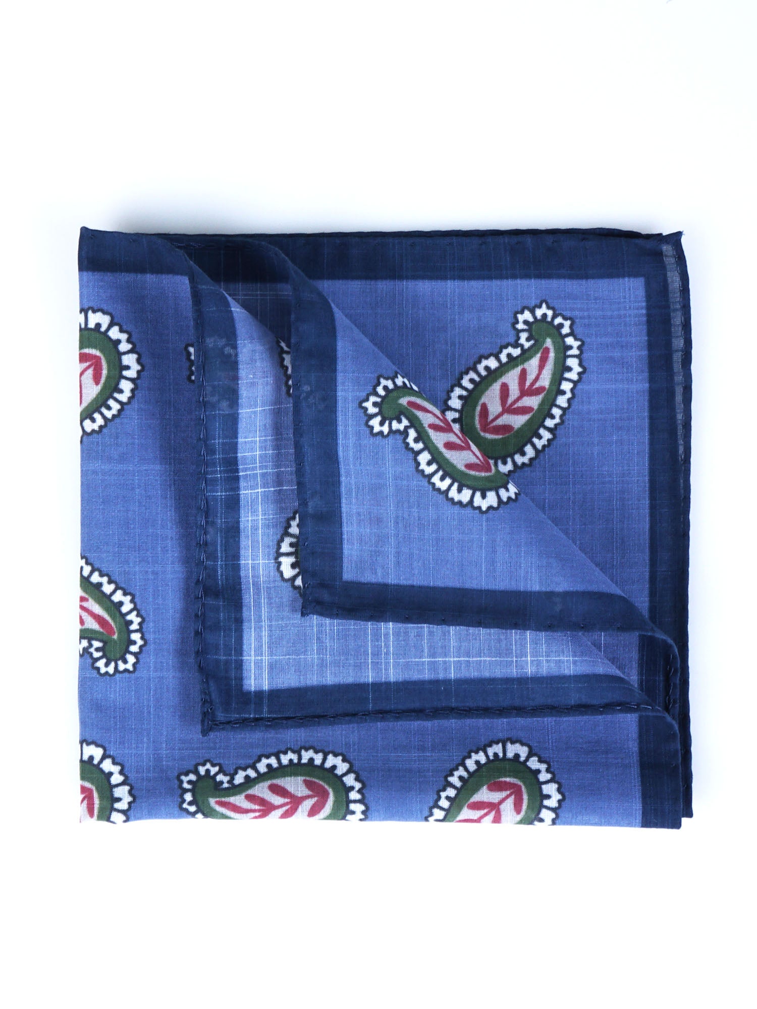Fazzoletto da taschino blu avion in cotone MESSY