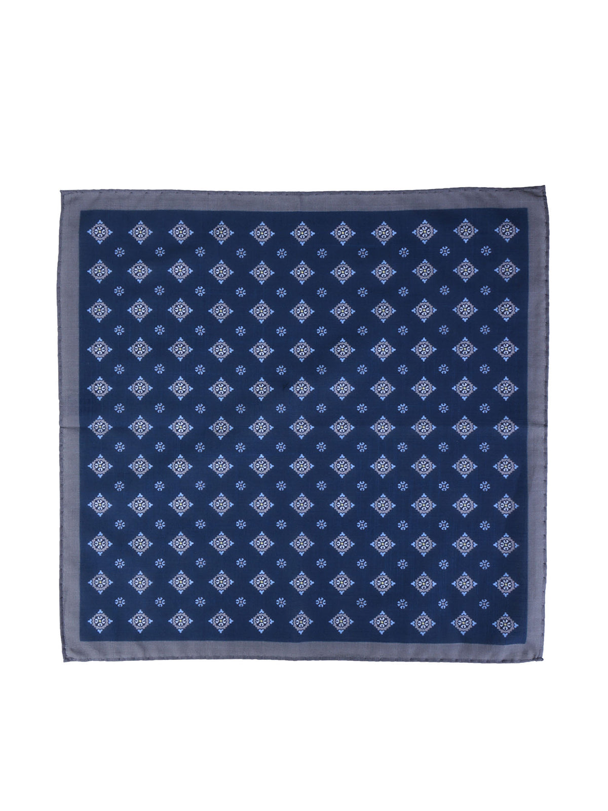 Fazzoletto da taschino blu/grigio in cotone KRISTY