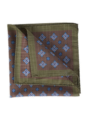 KRISTY Brown Cotton Pocket Square