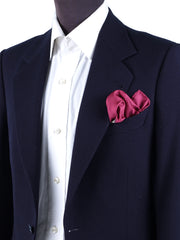 Dark red printed silk pocket square ROSITA