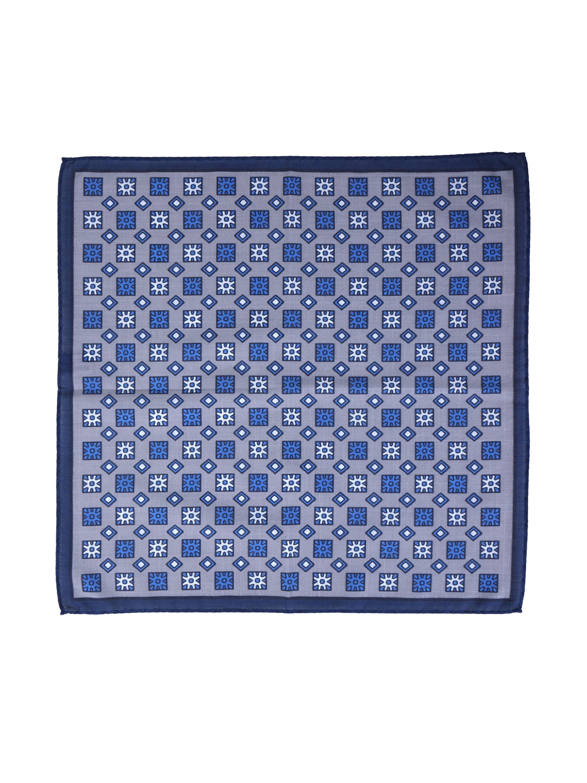 Fazzoletto da taschino grigio in cotone ANTONI