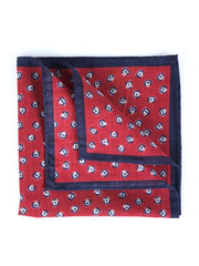 Fazzoletto da taschino rosso in cotone DANIEL