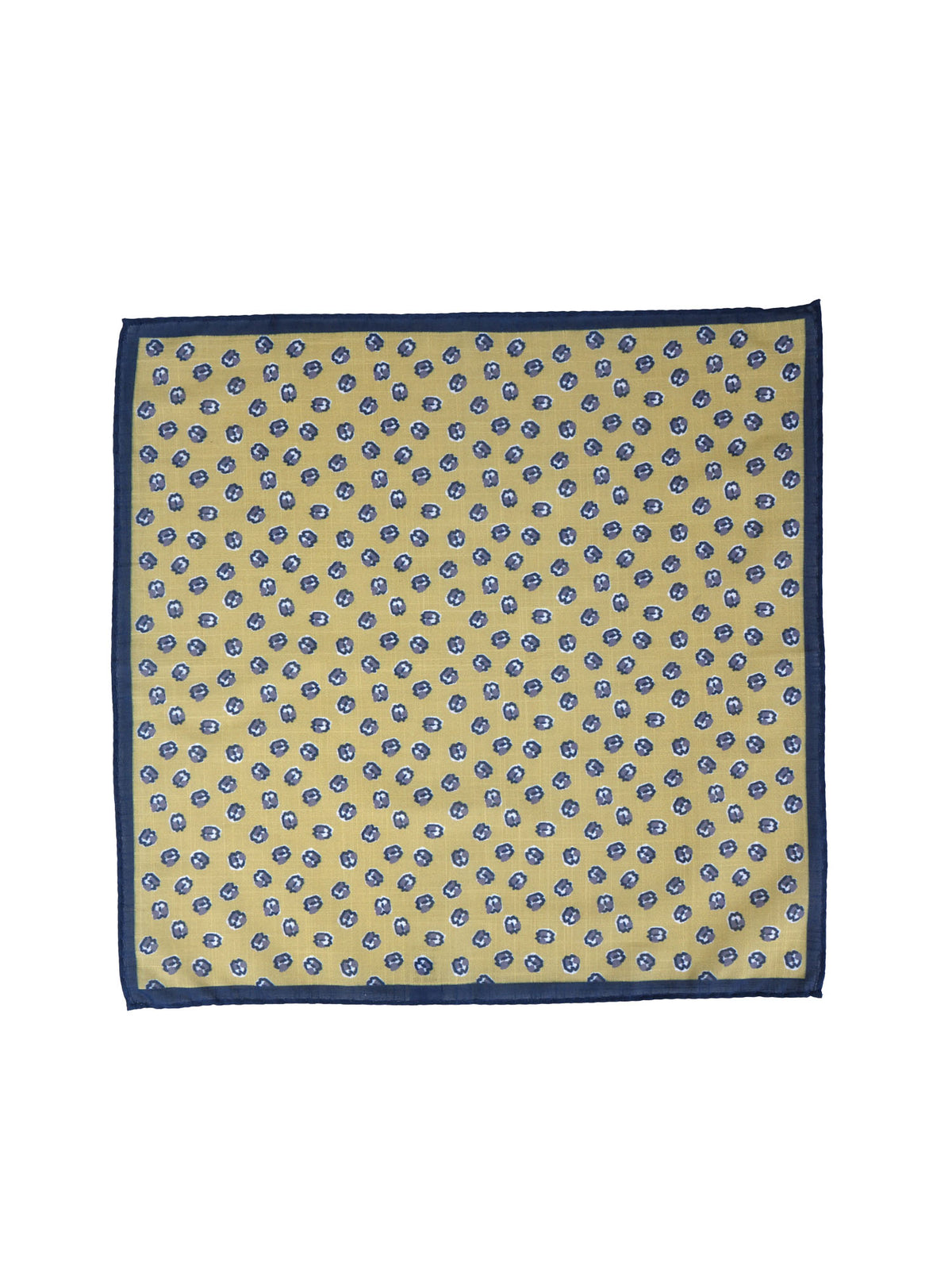 Fazzoletto da taschino giallo in cotone DANIEL