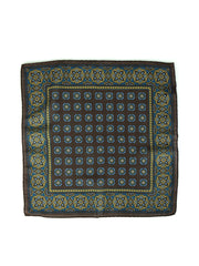 Fazzoletto da taschino marrone in lana e cashmere SAMBA