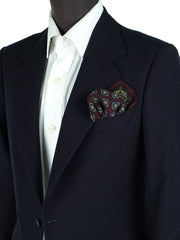 Fazzoletto da taschino bordeaux in lana e cashmere SAMBA