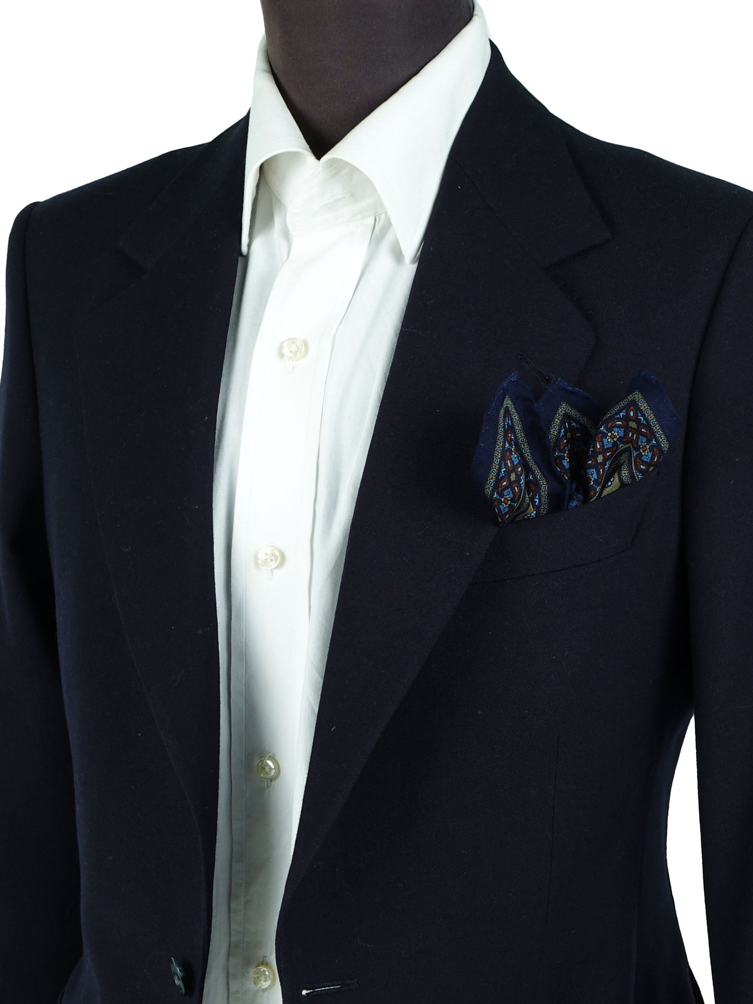 Fazzoletto da taschino verde in lana e cashmere NICOLA