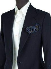 Fazzoletto da taschino viola in lana e cashmere SAMBA