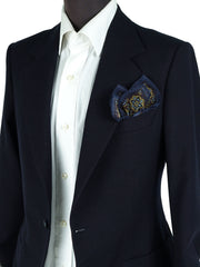 Fazzoletto da taschino viola in lana e cashmere SAMBA