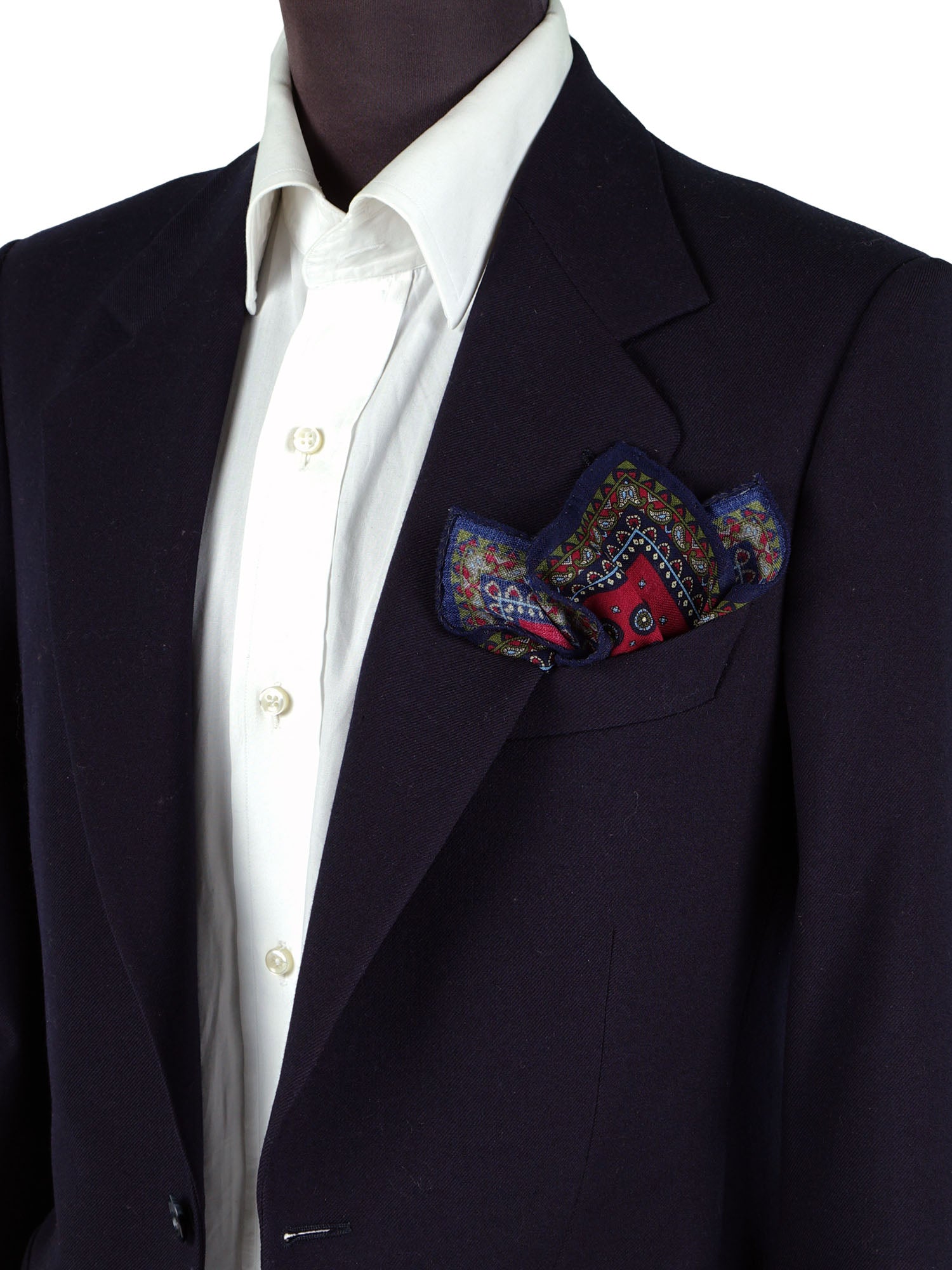 Fazzoletto da taschino rosso in lana e cashmere BRITANY