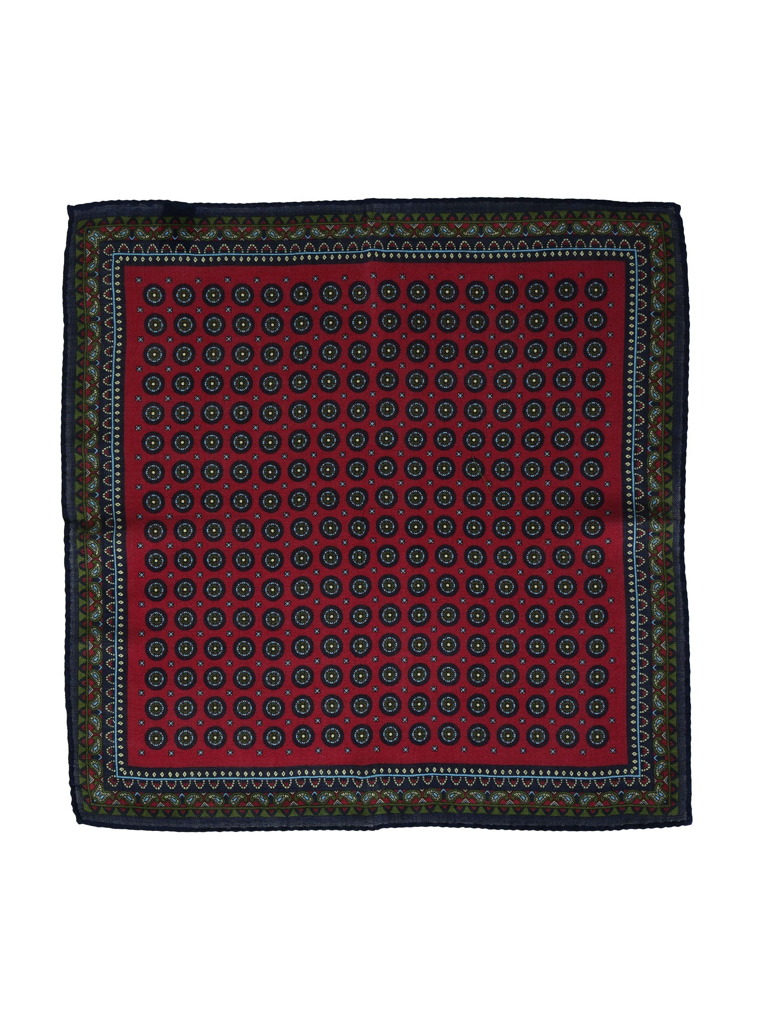Fazzoletto da taschino rosso in lana e cashmere BRITANY