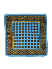 Fazzoletto da taschino celeste in lana e cashmere SAMBA