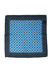 Fazzoletto da taschino celeste in lana e cashmere NICOLA