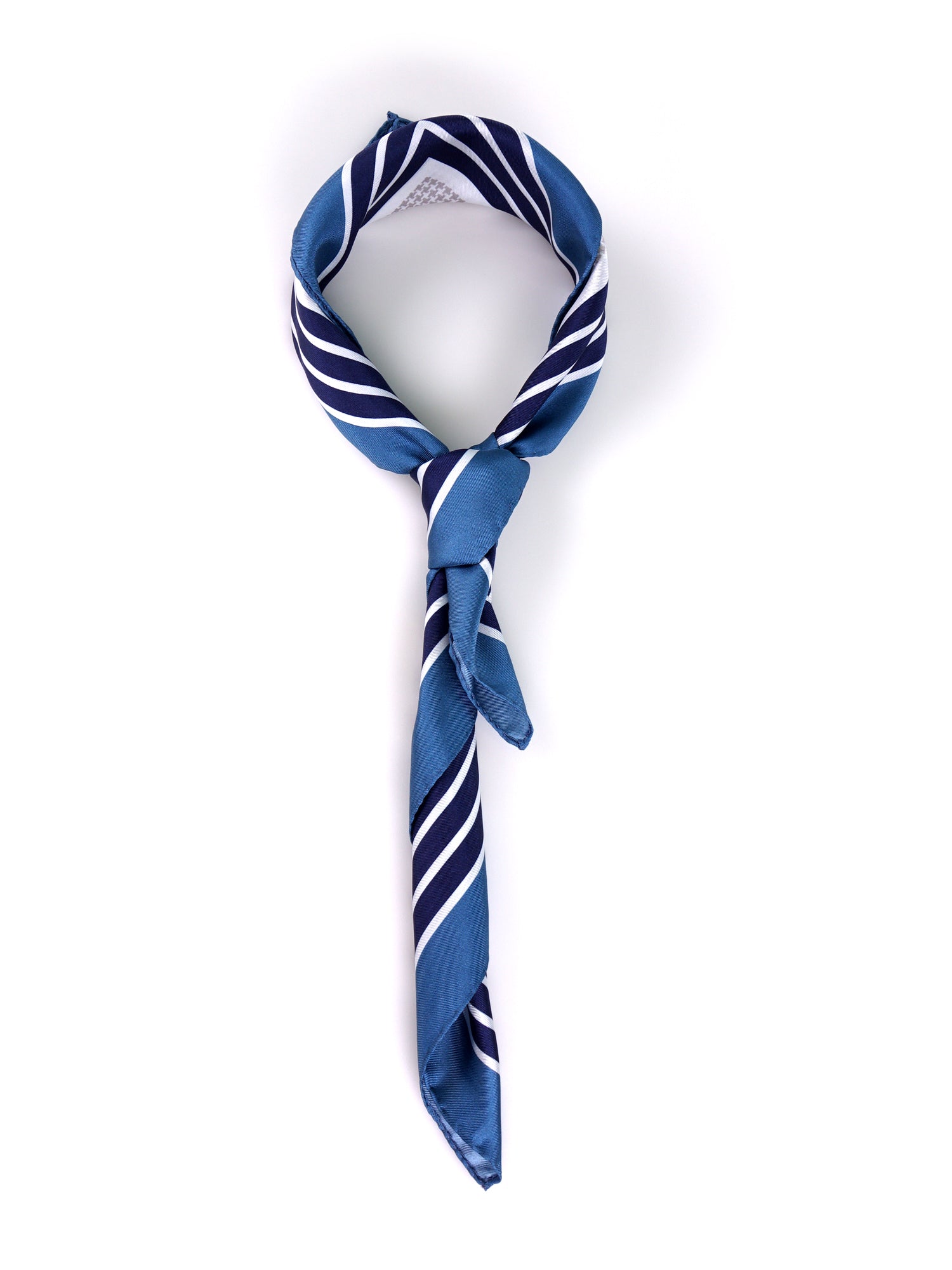 Foulard POL grigio in seta stampata