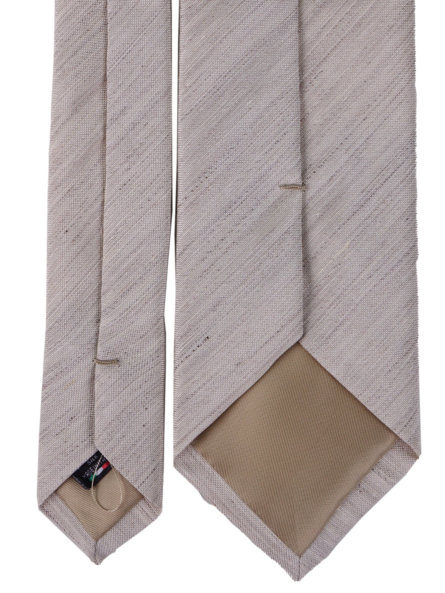 Cravatta 3 pieghe POTTS seta\lino beige