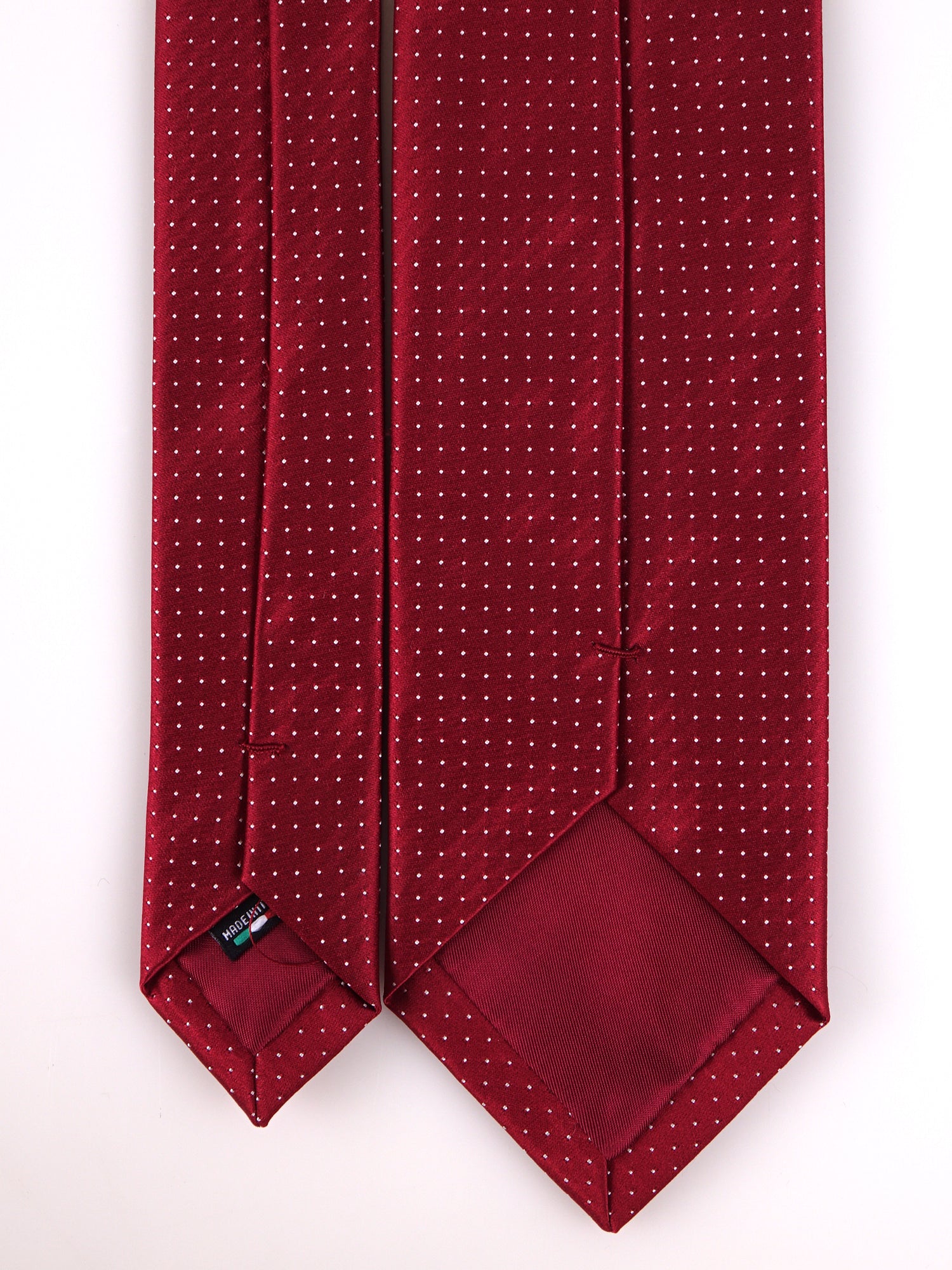 Cravatta 3 pieghe PROSIT in seta jacquard stampata rosso