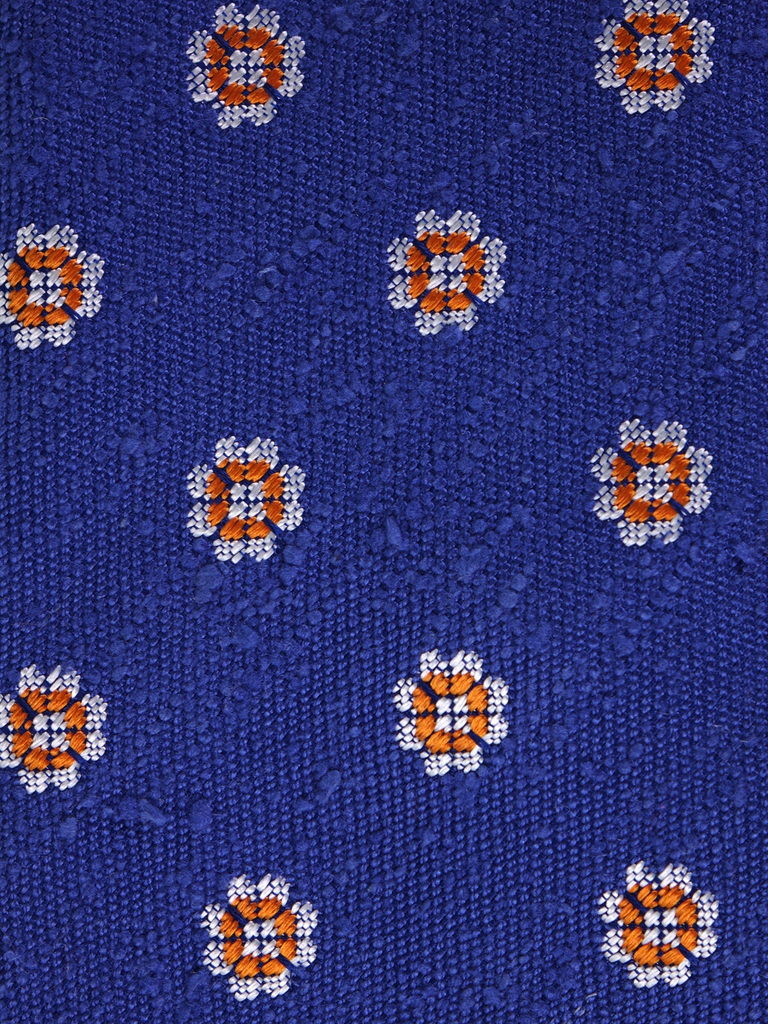 Cravatta 3 Pieghe blu elettrico REALE Seta shantung