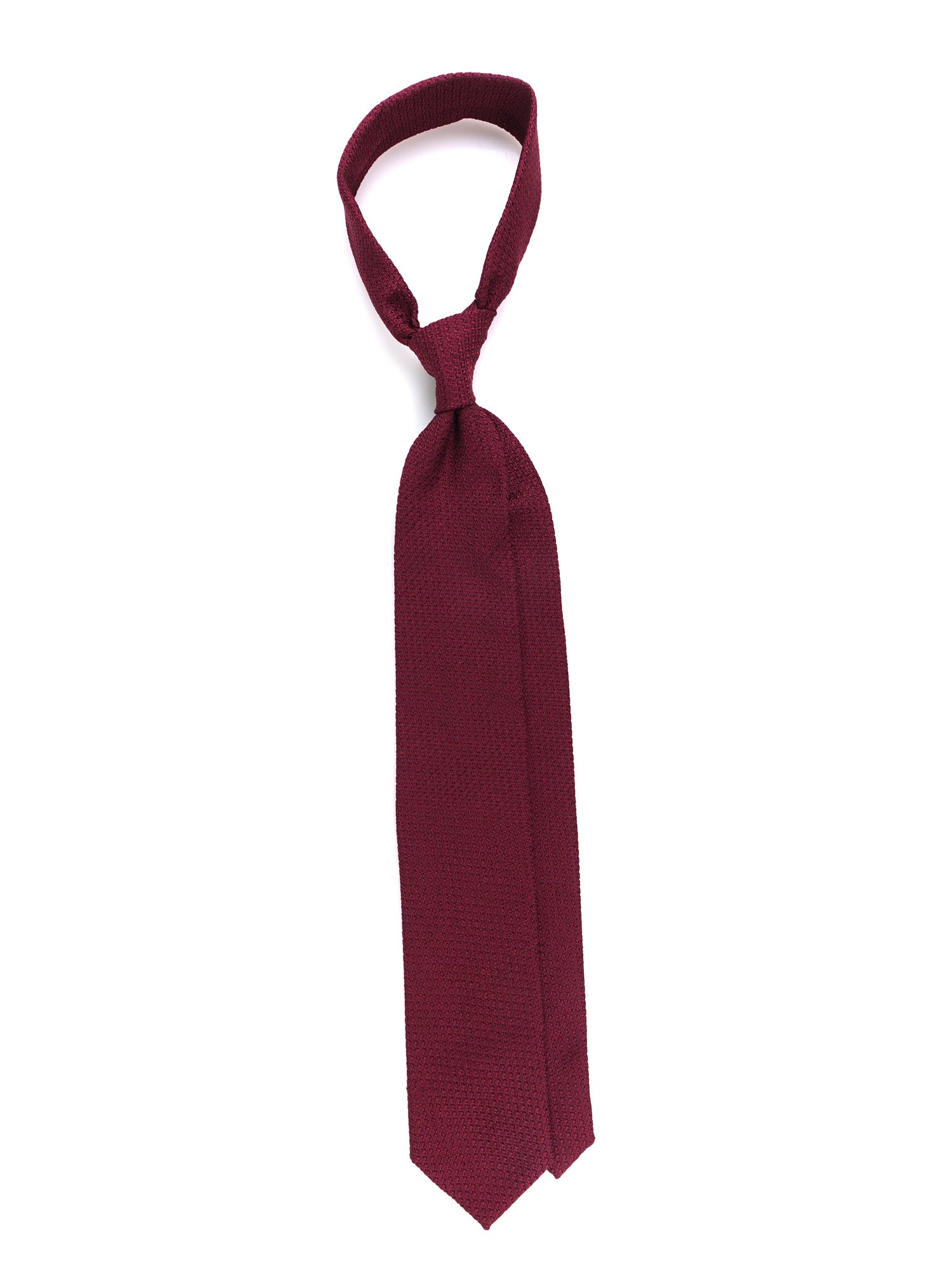 Cravatta 3 Pieghe REDHOOD garza in seta bordeaux