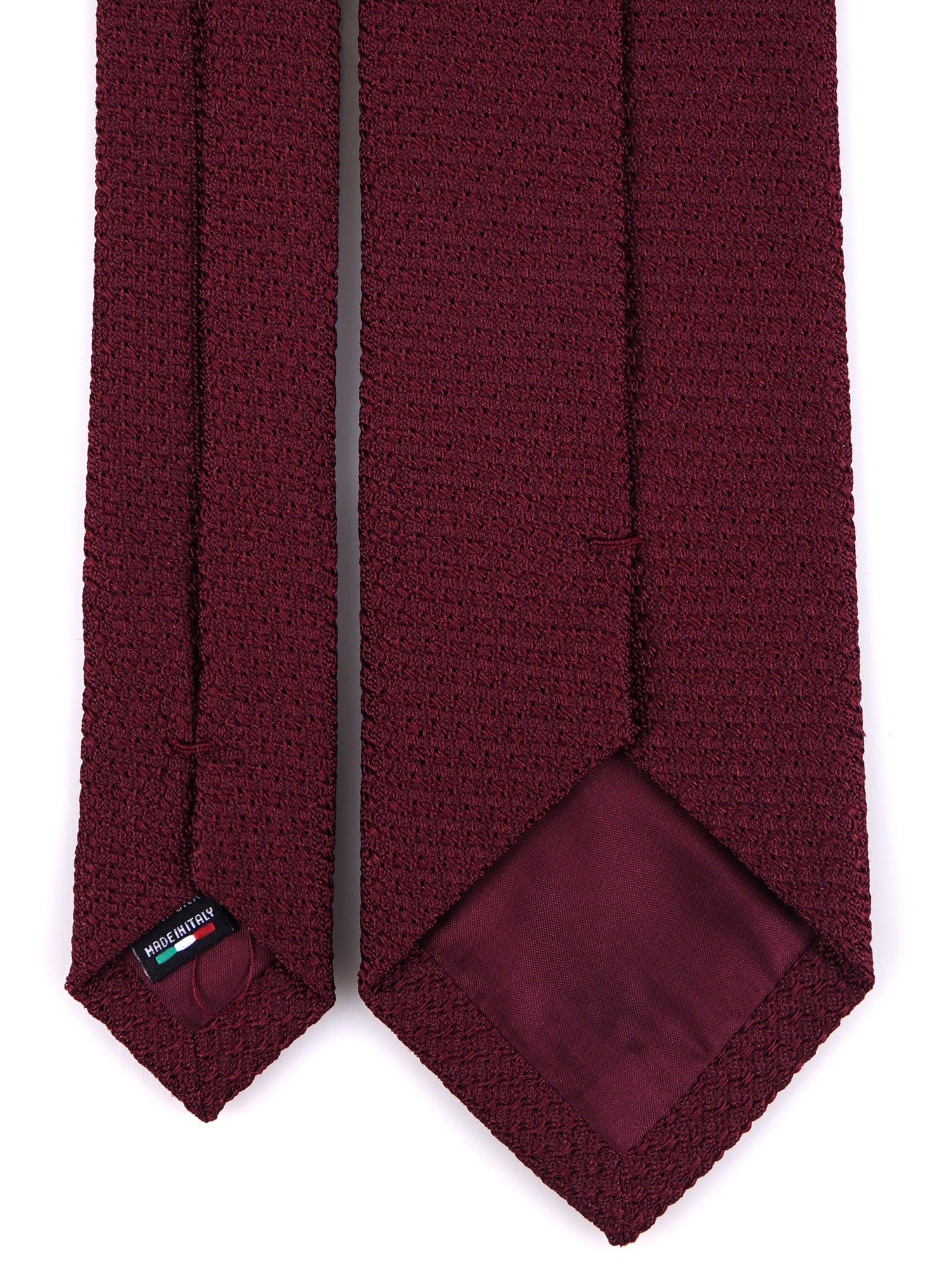 Cravatta 3 Pieghe REDHOOD garza in seta bordeaux