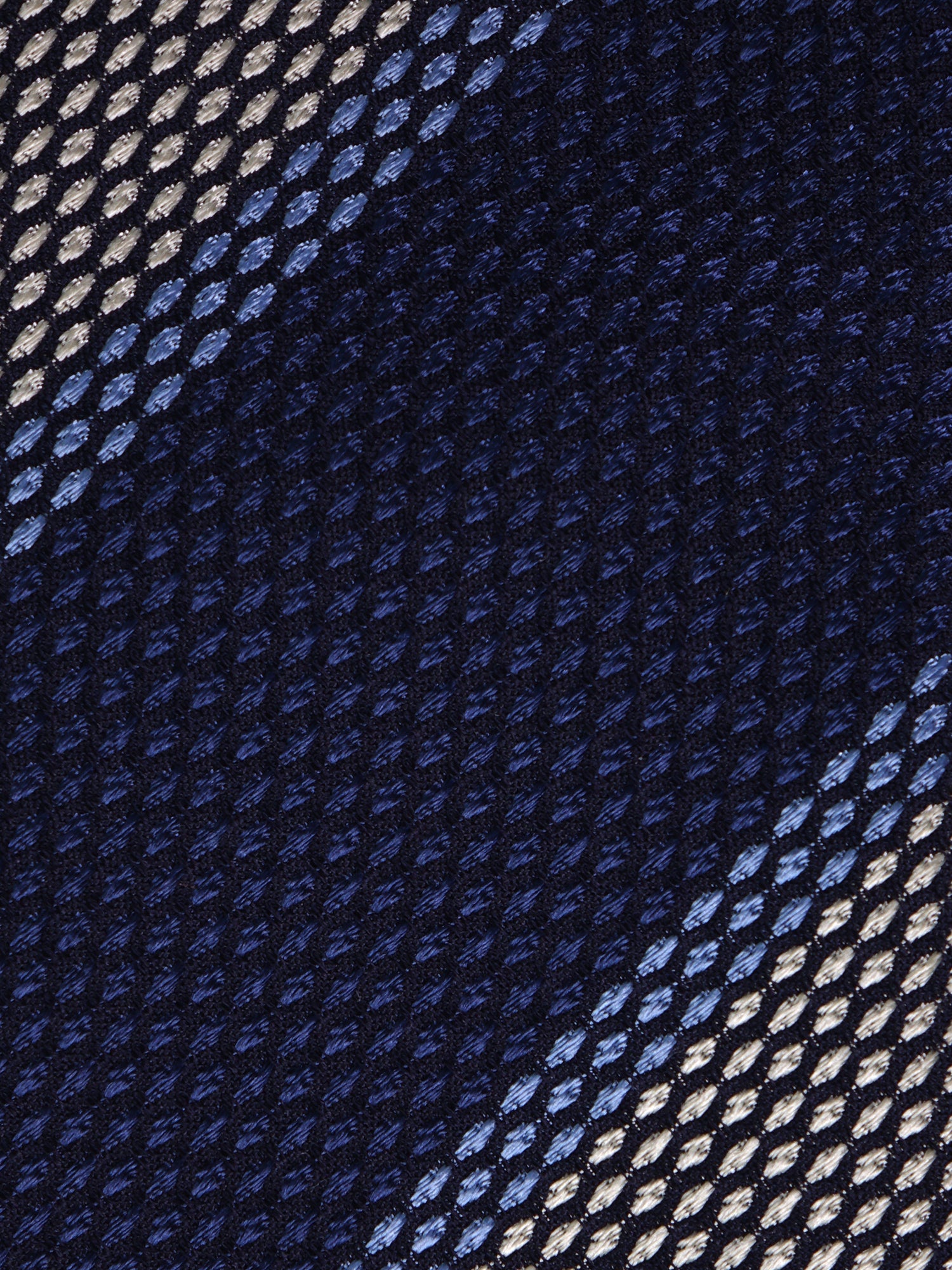 Cravatta 3 Pieghe Blu RETE garza di seta