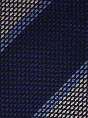 Cravatta 3 Pieghe Blu RETE garza di seta