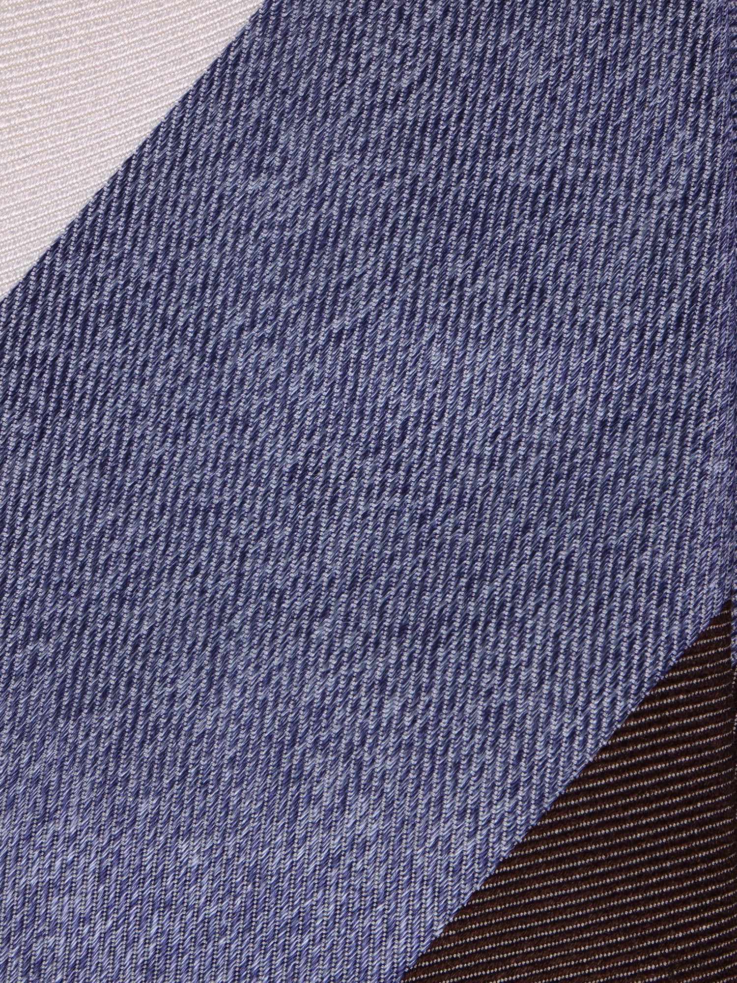 Cravatta 3 pieghe ROCKY in seta jacquard Blu
