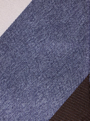 Cravatta 3 pieghe ROCKY in seta jacquard Blu