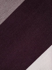 Cravatta 3 pieghe ROCKY in seta jacquard Bordeaux