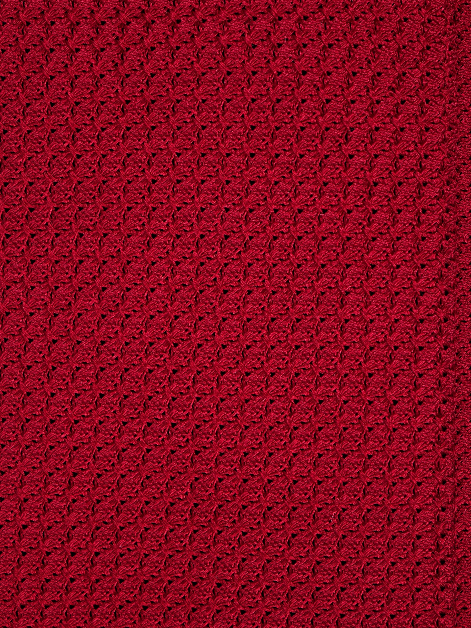 Cravatta 3 Pieghe RUBINO garza di seta rosso