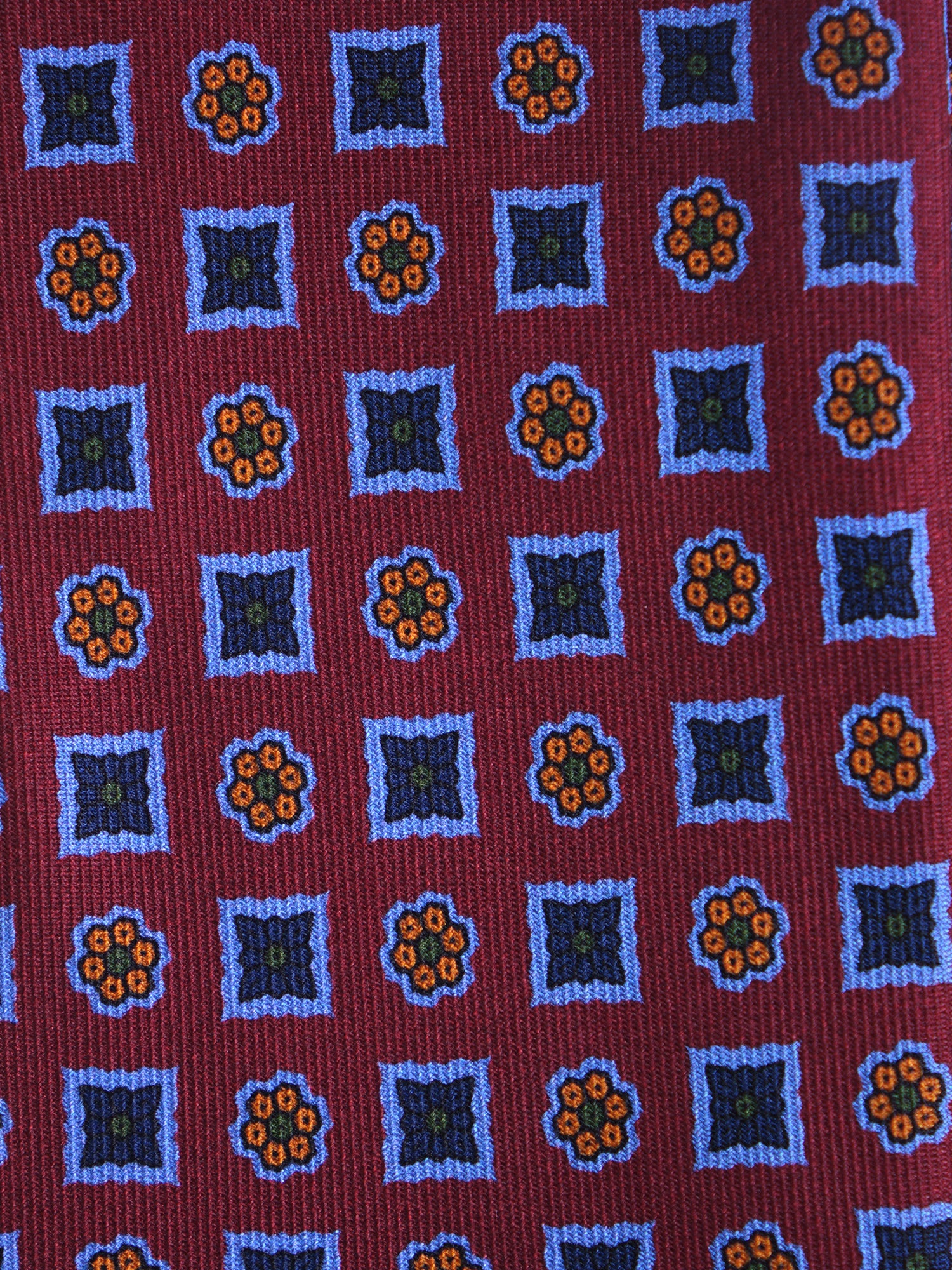 Cravatta 3 pieghe SALFRIEL in seta madder bordeaux