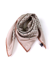 Foulard SAME beige in seta stampata