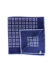 Foulard SAME blu in seta stampata