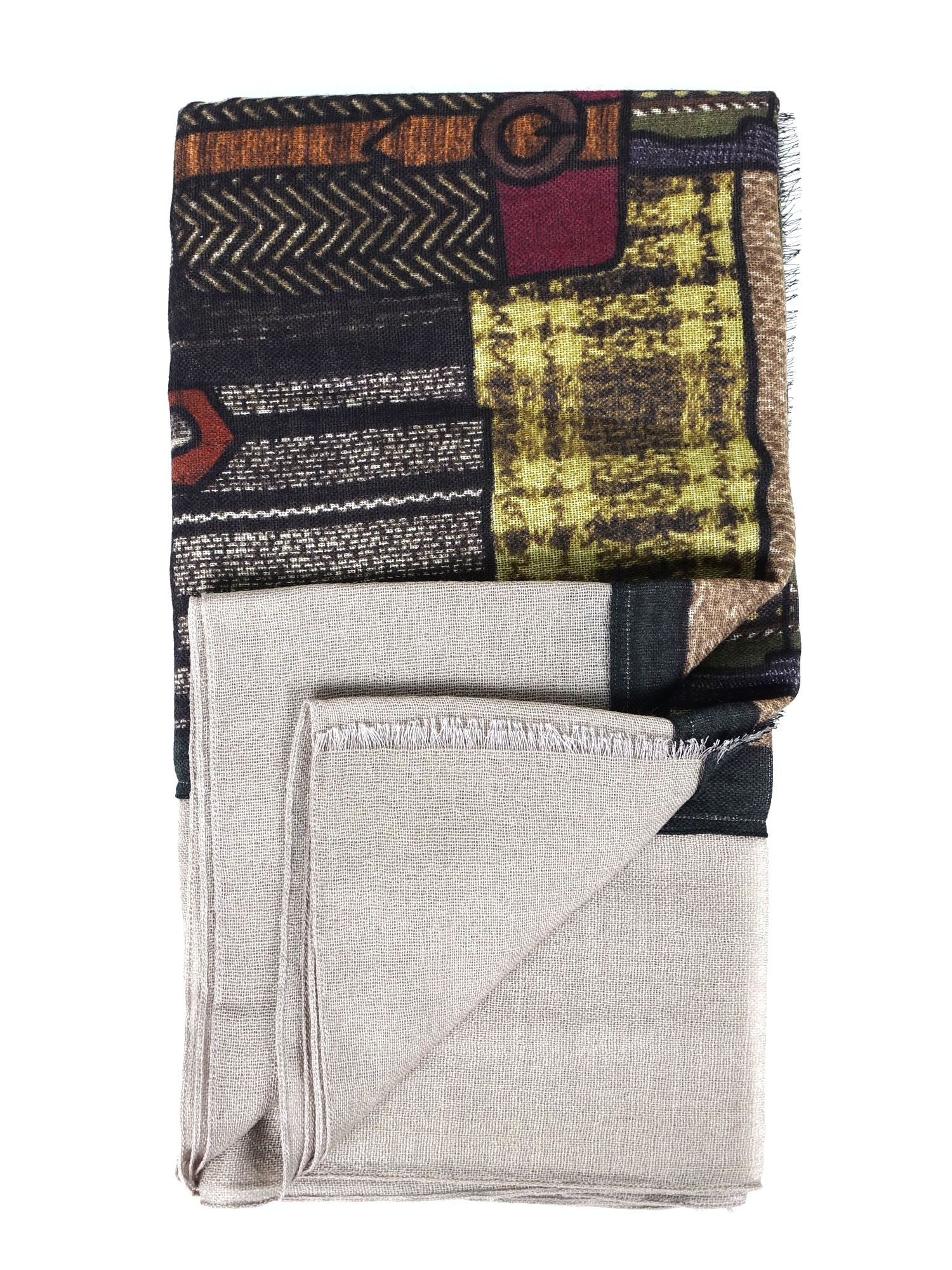 Stola beige in pura lana VERITY