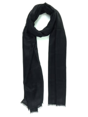 Stola nera in lana e cashmere DIXXIE