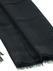 Stola nera in lana e cashmere DIXXIE