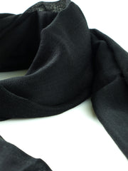 Stola nera in lana e cashmere DIXXIE