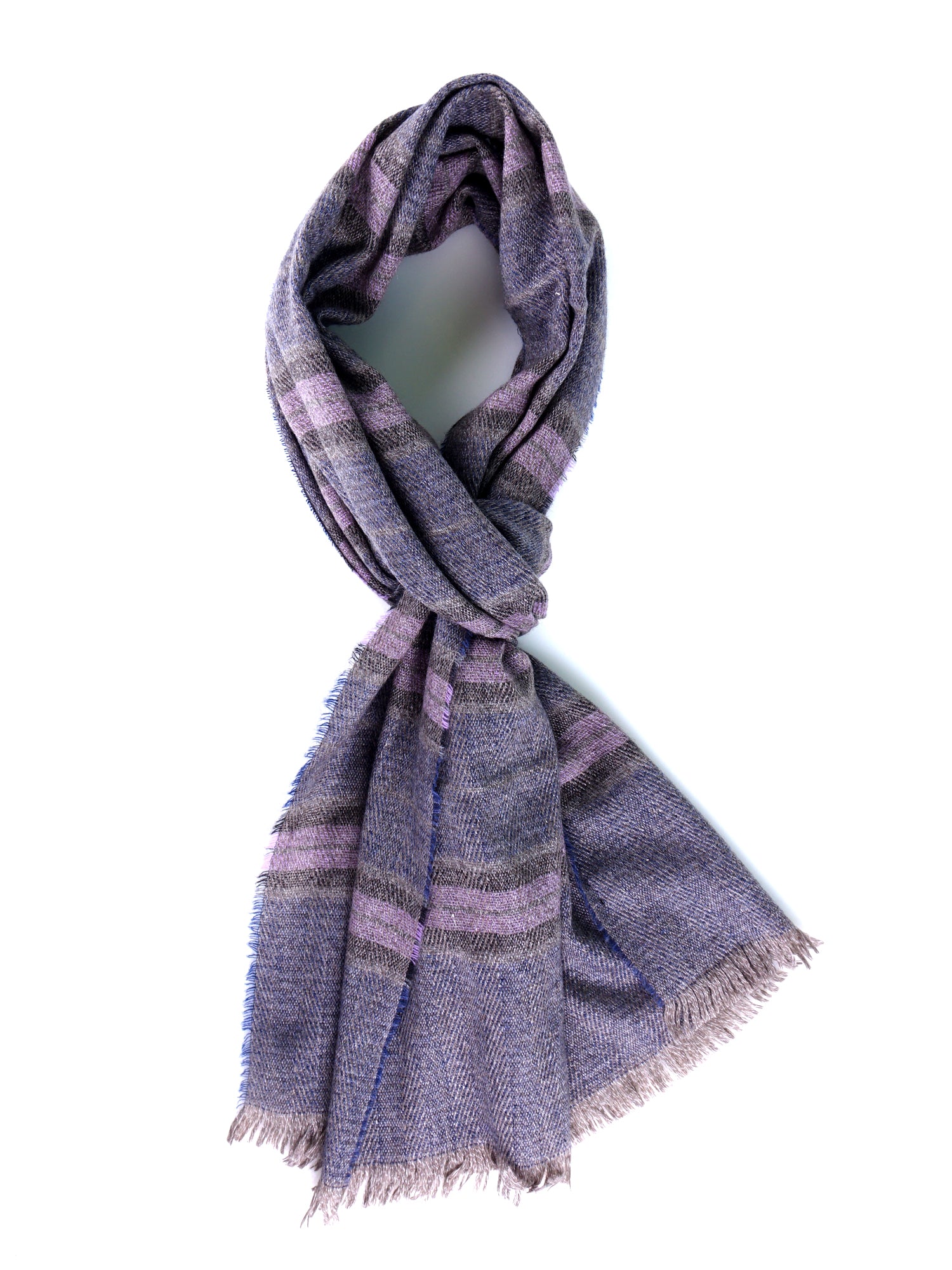 Sciarpa blu in cashmere GESTIX