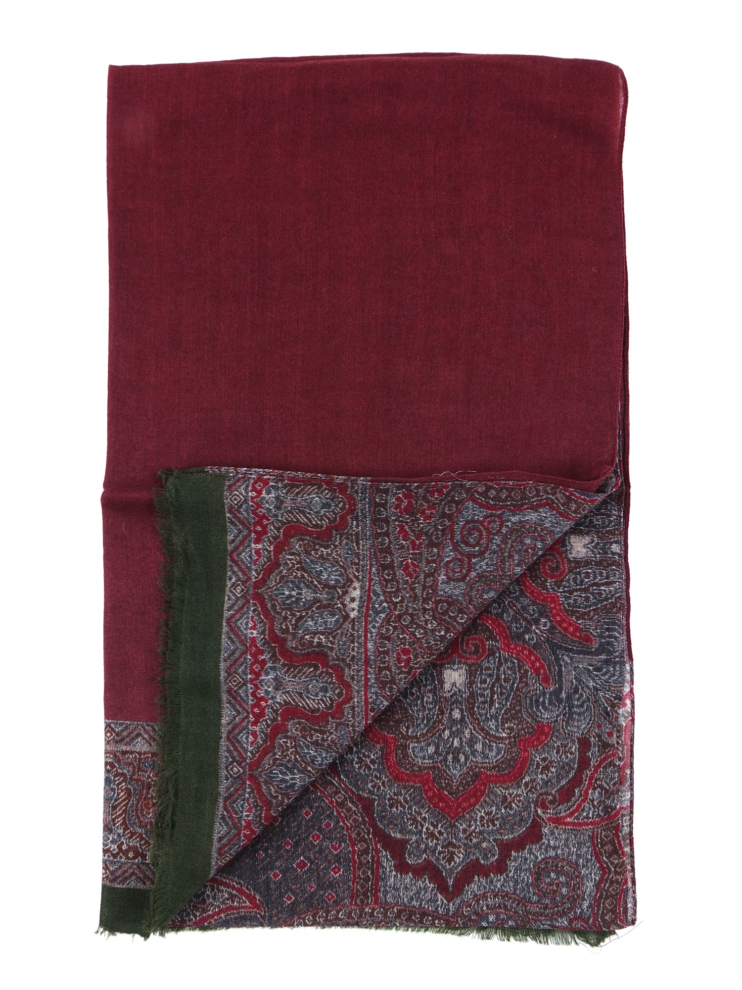 ETHNIC Multicolor Printed Pure Silk Scarf