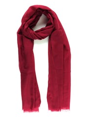 Stola bordeaux in lana e cashmere DIXXIE