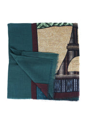 Stola verde in pura lana VERITY
